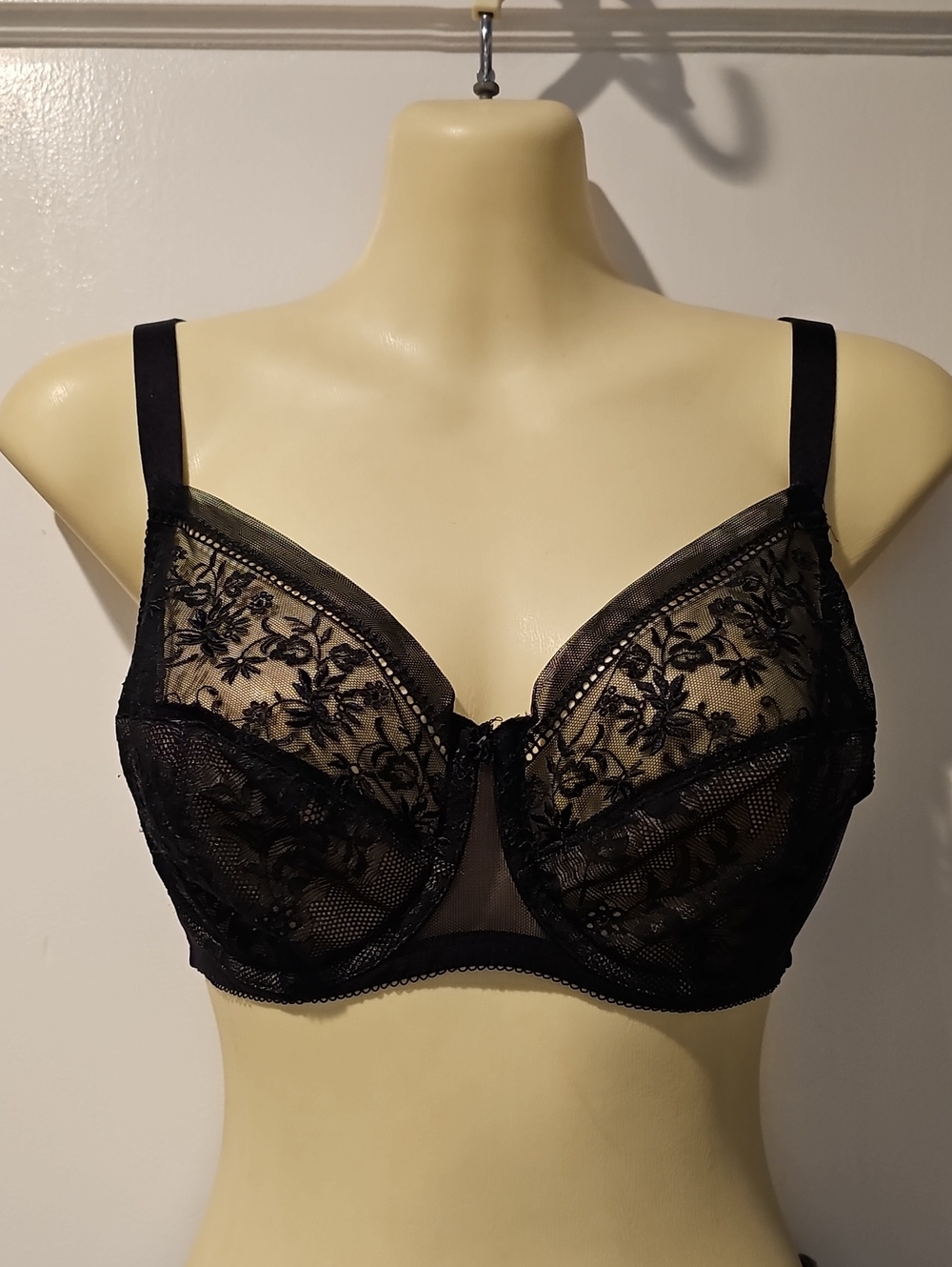 Wacoal Black Floral Lace Underwire Bra